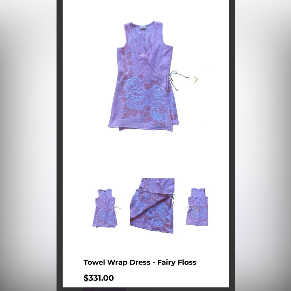 Orange And Purple Floral Wrap Towel Coverup